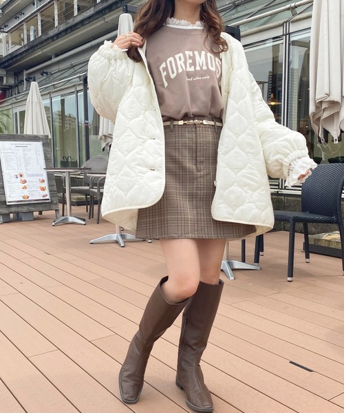 apres jour（アプレジュール）の「袖ボリュームキルティングブルゾン【ZOZOTOWN限定アイテム】（ブルゾン・レディース・モカ/アイボリー/ライトベージュ・X-LARGE/フリー）」の11枚目の写真