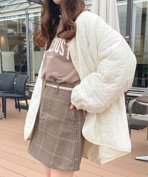 apres jour（アプレジュール）の「袖ボリュームキルティングブルゾン【ZOZOTOWN限定アイテム】（ブルゾン・レディース・モカ/アイボリー/ライトベージュ・X-LARGE/フリー）」の5枚目の写真