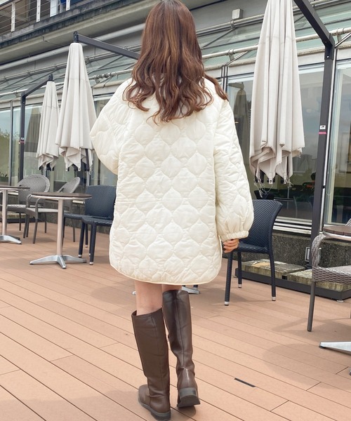 apres jour（アプレジュール）の「袖ボリュームキルティングブルゾン【ZOZOTOWN限定アイテム】（ブルゾン・レディース・モカ/アイボリー/ライトベージュ・X-LARGE/フリー）」の8枚目の写真