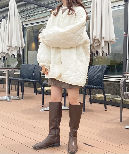 apres jour（アプレジュール）の「袖ボリュームキルティングブルゾン【ZOZOTOWN限定アイテム】（ブルゾン・レディース・モカ/アイボリー/ライトベージュ・X-LARGE/フリー）」の9枚目の写真