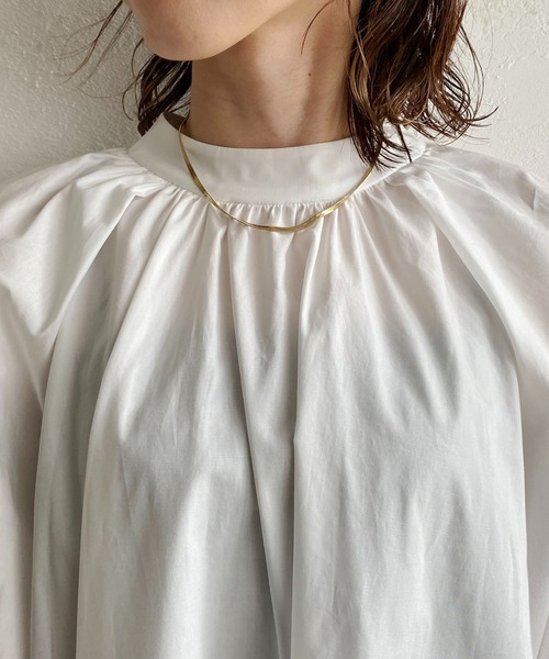 CAPRICIEUX LE'MAGE（カプリシューレマージュ）の「後ろ開きブラウス（シャツ/ブラウス・レディース・ホワイト/ブラック/グリーン・FREE）」の12枚目の写真