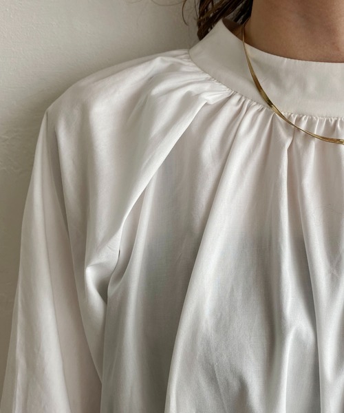 CAPRICIEUX LE'MAGE（カプリシューレマージュ）の「後ろ開きブラウス（シャツ/ブラウス・レディース・ホワイト/ブラック/グリーン・FREE）」の16枚目の写真