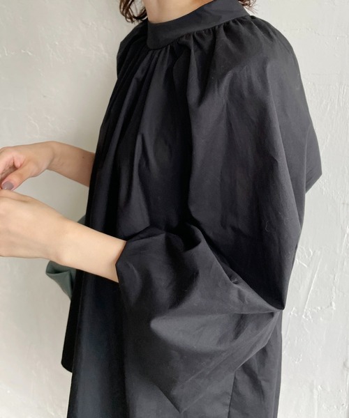 CAPRICIEUX LE'MAGE（カプリシューレマージュ）の「後ろ開きブラウス（シャツ/ブラウス・レディース・ホワイト/ブラック/グリーン・FREE）」の10枚目の写真