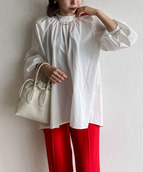 CAPRICIEUX LE'MAGE（カプリシューレマージュ）の「後ろ開きブラウス（シャツ/ブラウス・レディース・ホワイト/ブラック/グリーン・FREE）」の21枚目の写真