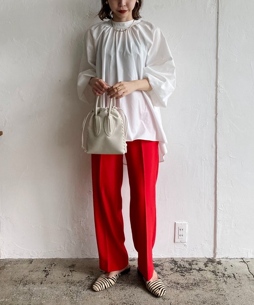 CAPRICIEUX LE'MAGE（カプリシューレマージュ）の「後ろ開きブラウス（シャツ/ブラウス・レディース・ホワイト/ブラック/グリーン・FREE）」の17枚目の写真