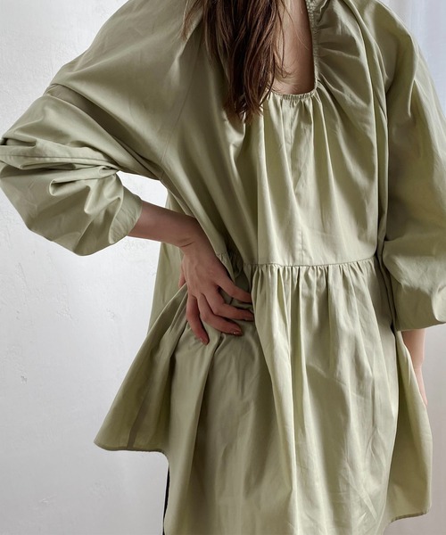 CAPRICIEUX LE'MAGE（カプリシューレマージュ）の「後ろ開きブラウス（シャツ/ブラウス・レディース・ホワイト/ブラック/グリーン・FREE）」の15枚目の写真