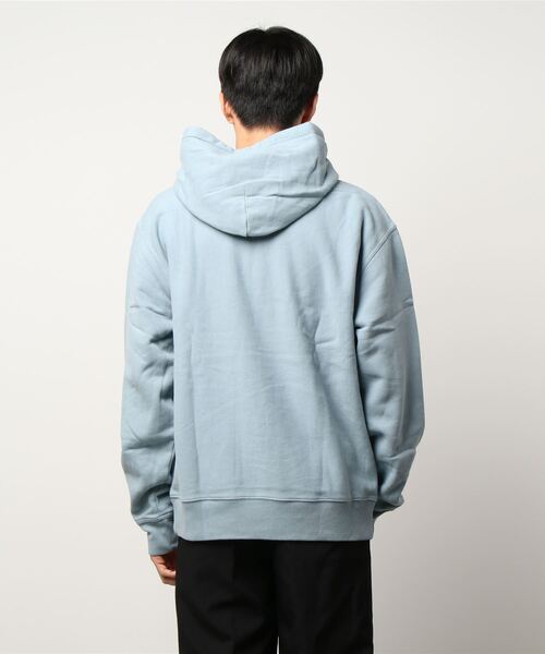 STUSSY（ステューシー）の「【STUSSY / ステューシー】STOCK LOGO HOOD（パーカー・メンズ・ブラック/ブルー系その他/チャコールグレー・MEDIUM/LARGE）」の4枚目の写真