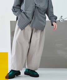 MAISON SPECIAL | 《ユニセックスアイテム》シャンブレーギャバ3タックバルーンパンツ 【MAISON SPECIAL/メゾンスペシャル】(その他パンツ)