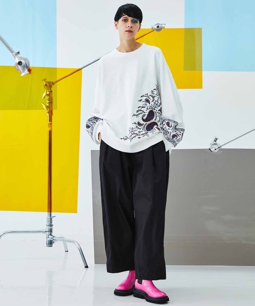 MAISON SPECIAL（メゾンスペシャル）の「《ユニセックスアイテム》シャンブレーギャバ3タックバルーンパンツ 【MAISON SPECIAL/メゾンスペシャル】（その他パンツ・メンズ・ブラック/グレー/カーキ・0/1）」の11枚目の写真