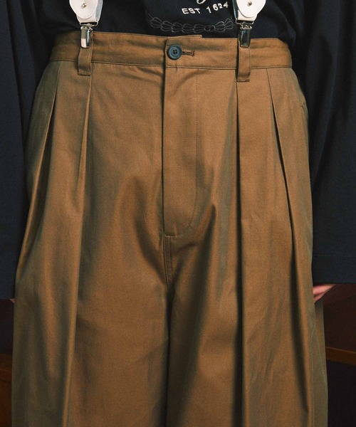 MAISON SPECIAL（メゾンスペシャル）の「《ユニセックスアイテム》シャンブレーギャバ3タックバルーンパンツ 【MAISON SPECIAL/メゾンスペシャル】（その他パンツ・メンズ・ブラック/グレー/カーキ・0/1）」の10枚目の写真