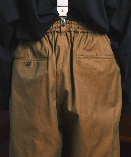 MAISON SPECIAL（メゾンスペシャル）の「《ユニセックスアイテム》シャンブレーギャバ3タックバルーンパンツ 【MAISON SPECIAL/メゾンスペシャル】（その他パンツ・メンズ・ブラック/グレー/カーキ・0/1）」の14枚目の写真