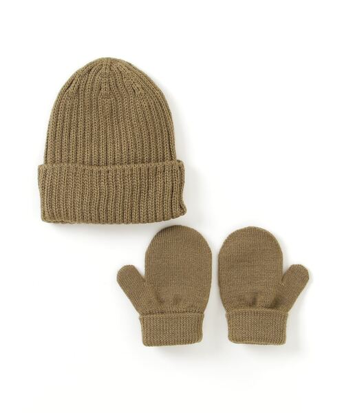THE NORTH FACE(ザノースフェイス)の「ザ ノース フェイス THE NORTH FACE Baby Cappucho Lid Mitt Set(ベビーカプッチョリッドアンドミットセット)(その他・キッズ・オリーブ/ネイビー/ローズ・フリ-)」の4枚目の写真