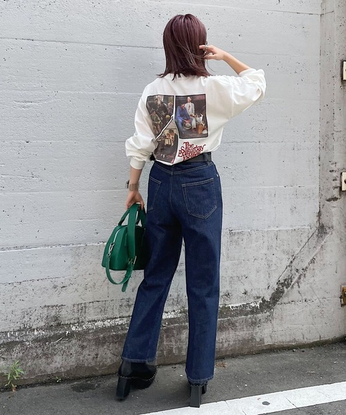 PAGEBOY(ページボーイ)の「【THE SATURDAY EVENING POST】ビンテージロンT(Tシャツ/カットソー・レディース・ホワイト/オレンジ・FREE)」の4枚目の写真