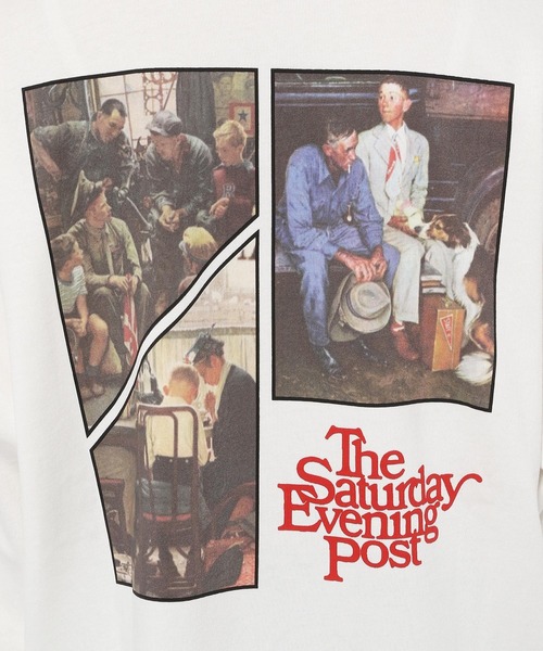 PAGEBOY(ページボーイ)の「【THE SATURDAY EVENING POST】ビンテージロンT(Tシャツ/カットソー・レディース・ホワイト/オレンジ・FREE)」の13枚目の写真