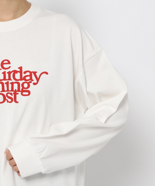 PAGEBOY(ページボーイ)の「【THE SATURDAY EVENING POST】ビンテージロンT(Tシャツ/カットソー・レディース・ホワイト/オレンジ・FREE)」の16枚目の写真
