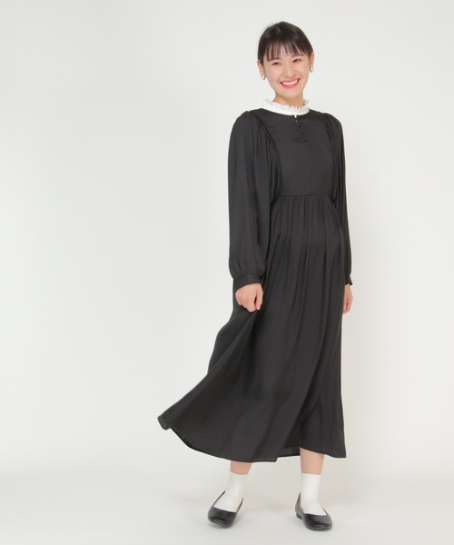 LBC(エルビーシー)の「ビンテージドビーサテンワンピース(ワンピース・レディース・ブラック/ブルー・M)」の17枚目の写真