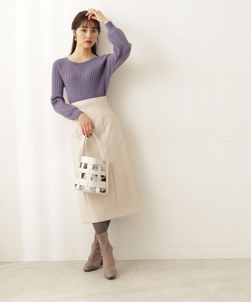 PROPORTION BODY DRESSING（プロポーションボディドレッシング）の「求心フェザーリブニット / 1211270103（ニット/セーター・レディース・グレー/ブルー系その他/ホワイト系その他・SMALL/MEDIUM）」の15枚目の写真