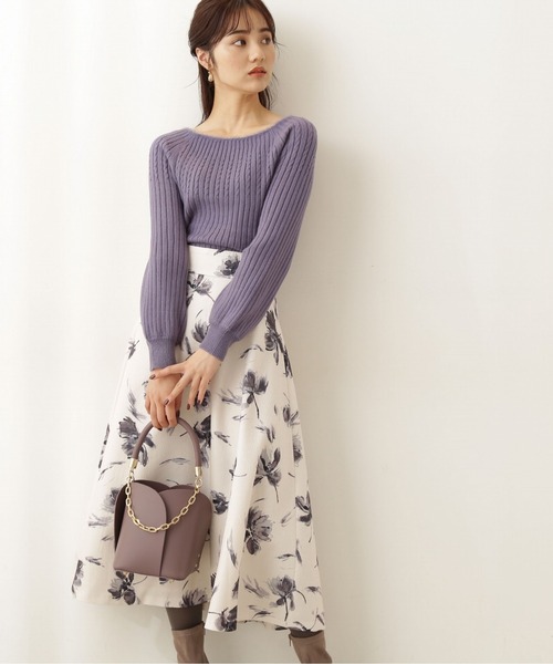 PROPORTION BODY DRESSING（プロポーションボディドレッシング）の「求心フェザーリブニット / 1211270103（ニット/セーター・レディース・グレー/ブルー系その他/ホワイト系その他・SMALL/MEDIUM）」の9枚目の写真