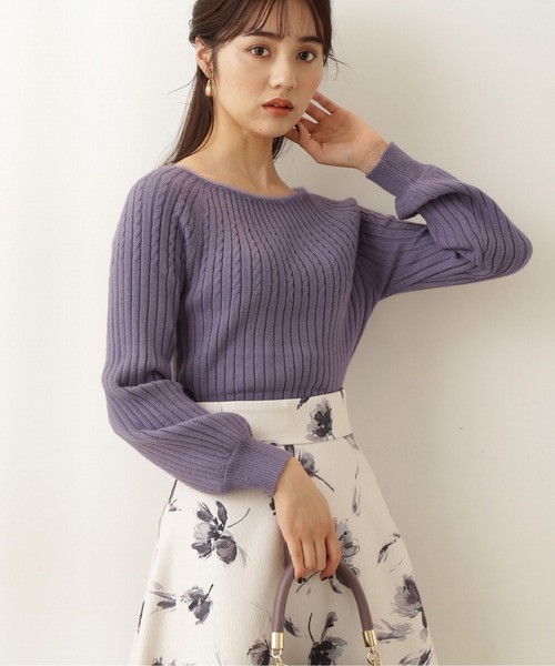 PROPORTION BODY DRESSING（プロポーションボディドレッシング）の「求心フェザーリブニット / 1211270103（ニット/セーター・レディース・グレー/ブルー系その他/ホワイト系その他・SMALL/MEDIUM）」の18枚目の写真