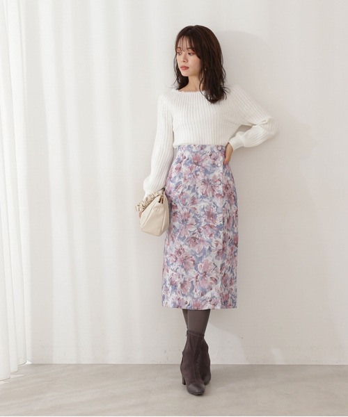 PROPORTION BODY DRESSING（プロポーションボディドレッシング）の「求心フェザーリブニット / 1211270103（ニット/セーター・レディース・グレー/ブルー系その他/ホワイト系その他・SMALL/MEDIUM）」の14枚目の写真