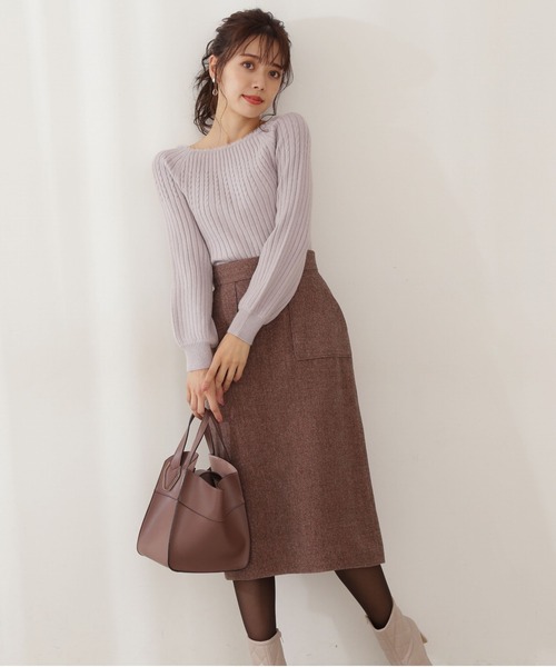 PROPORTION BODY DRESSING（プロポーションボディドレッシング）の「求心フェザーリブニット / 1211270103（ニット/セーター・レディース・グレー/ブルー系その他/ホワイト系その他・SMALL/MEDIUM）」の10枚目の写真