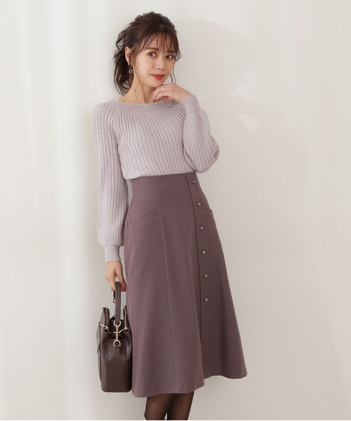 PROPORTION BODY DRESSING（プロポーションボディドレッシング）の「求心フェザーリブニット / 1211270103（ニット/セーター・レディース・グレー/ブルー系その他/ホワイト系その他・SMALL/MEDIUM）」の6枚目の写真