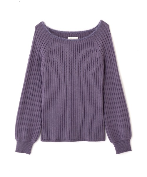 PROPORTION BODY DRESSING（プロポーションボディドレッシング）の「求心フェザーリブニット / 1211270103（ニット/セーター・レディース・グレー/ブルー系その他/ホワイト系その他・SMALL/MEDIUM）」の16枚目の写真