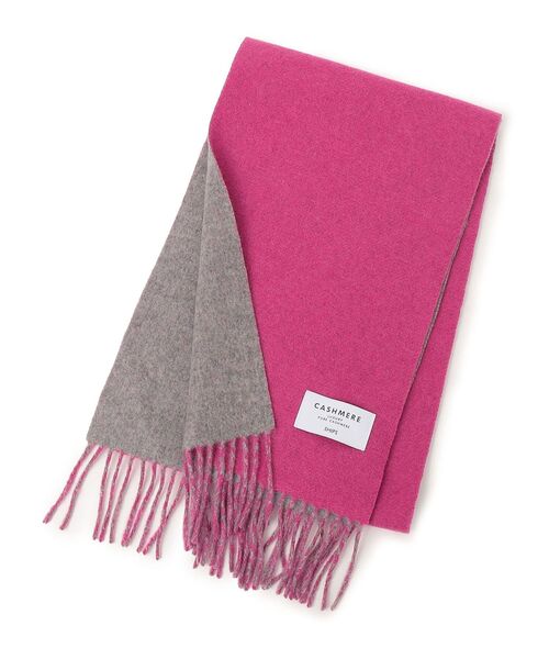 SHIPS(シップス)の「ソリッドカシミヤリバーシブルマフラー◆(マフラー・レディース・オフホワイト/クリーム/ライトグリーン/ネイビー/ライトブルー/ピンク・ONE SIZE)」の8枚目の写真