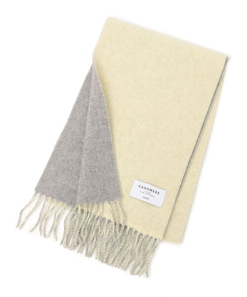 SHIPS(シップス)の「ソリッドカシミヤリバーシブルマフラー◆(マフラー・レディース・オフホワイト/クリーム/ライトグリーン/ネイビー/ライトブルー/ピンク・ONE SIZE)」の12枚目の写真