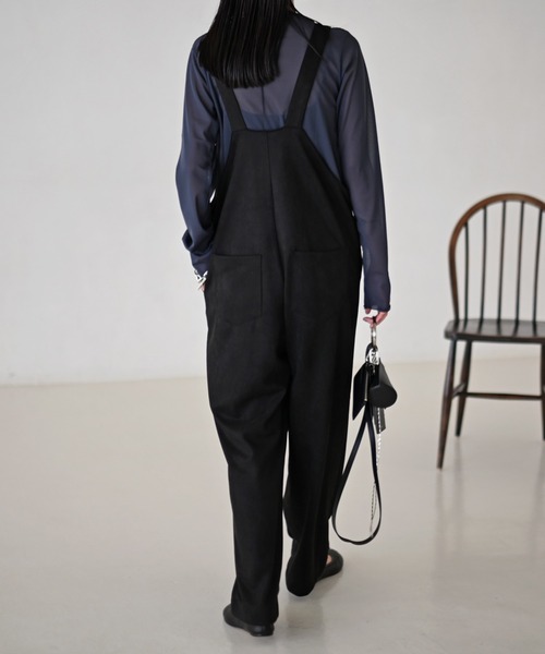 Marient（マリエント）の「エコスウェードサロペットPT/オールインワン（サロペット/オーバーオール・レディース・チャコール/ブラック・FREE）」の15枚目の写真