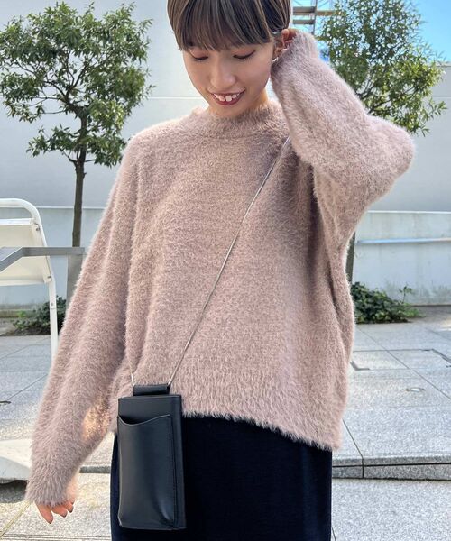 THE SHOP TK （ザ ショップ ティーケー ）の「◆シャギーニット（ニット/セーター・レディース・チャコールグレー/サンドベージュ/パープル系4・12/13/14）」の10枚目の写真