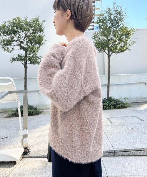 THE SHOP TK （ザ ショップ ティーケー ）の「◆シャギーニット（ニット/セーター・レディース・チャコールグレー/サンドベージュ/パープル系4・12/13/14）」の11枚目の写真