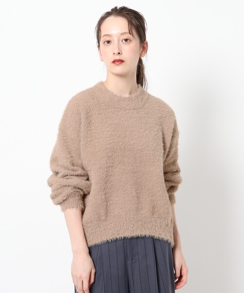 THE SHOP TK （ザ ショップ ティーケー ）の「◆シャギーニット（ニット/セーター・レディース・チャコールグレー/サンドベージュ/パープル系4・12/13/14）」の13枚目の写真