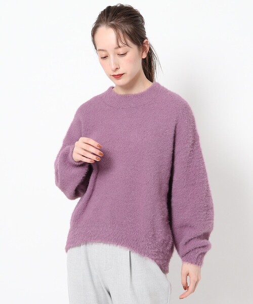 THE SHOP TK （ザ ショップ ティーケー ）の「◆シャギーニット（ニット/セーター・レディース・チャコールグレー/サンドベージュ/パープル系4・12/13/14）」の15枚目の写真