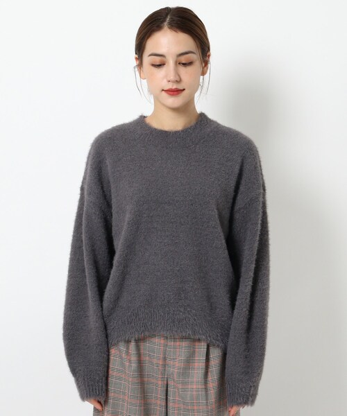 THE SHOP TK （ザ ショップ ティーケー ）の「◆シャギーニット（ニット/セーター・レディース・チャコールグレー/サンドベージュ/パープル系4・12/13/14）」の16枚目の写真