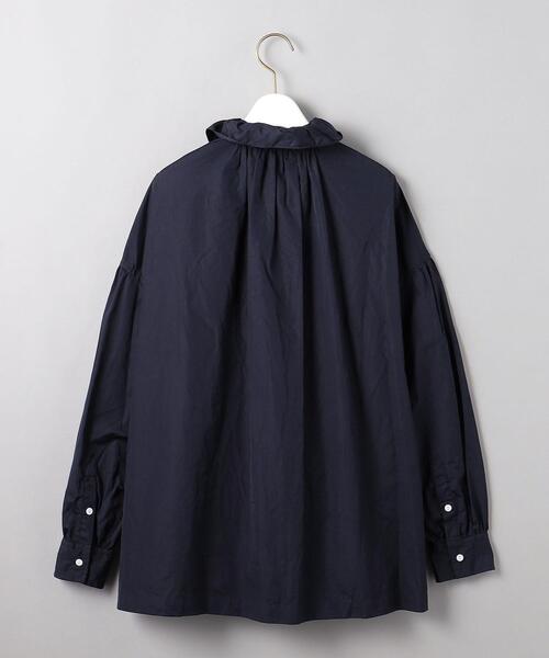 TOUJOURS(トゥジュー)の「<TOUJOURS(トゥジュー)>ラッフル シャツ ■■■(シャツ/ブラウス・レディース・ホワイト/ネイビー・1)」の10枚目の写真