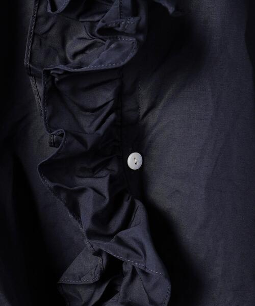 TOUJOURS(トゥジュー)の「<TOUJOURS(トゥジュー)>ラッフル シャツ ■■■(シャツ/ブラウス・レディース・ホワイト/ネイビー・1)」の7枚目の写真