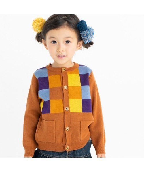 【セール】カラフル四角カーディガン（カーディガン/ボレロ）｜ami amie（アミアミ） 4,605円