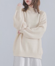 osharewalker | 『鹿の子編みハイネックニット』(ニット/セーター)