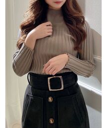 RESEXXY | リブハイネックニットトップス(ニット/セーター)