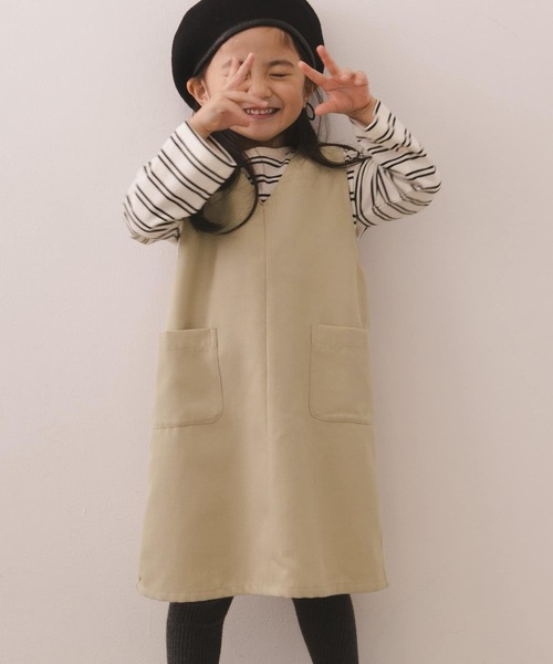 URBAN RESEARCH DOORS（アーバンリサーチドアーズ）の「キモウジャンパースカート(KIDS)（ジャンパースカート・キッズ・ベージュ/チェック・120/105/150/135）」の5枚目の写真