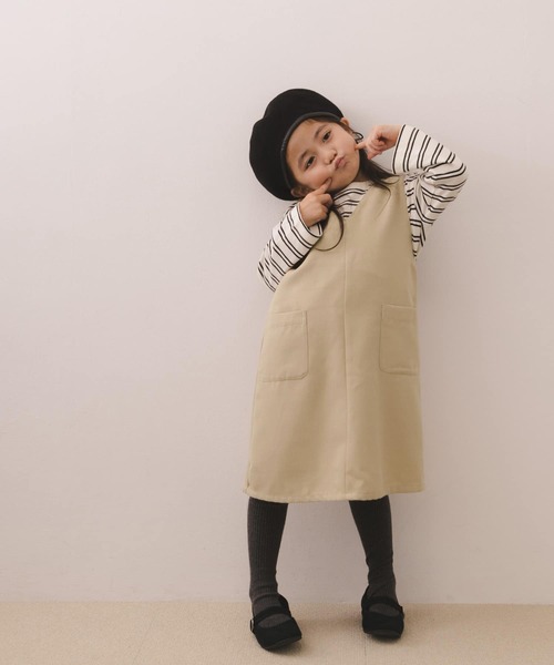 URBAN RESEARCH DOORS（アーバンリサーチドアーズ）の「キモウジャンパースカート(KIDS)（ジャンパースカート・キッズ・ベージュ/チェック・120/105/150/135）」の3枚目の写真