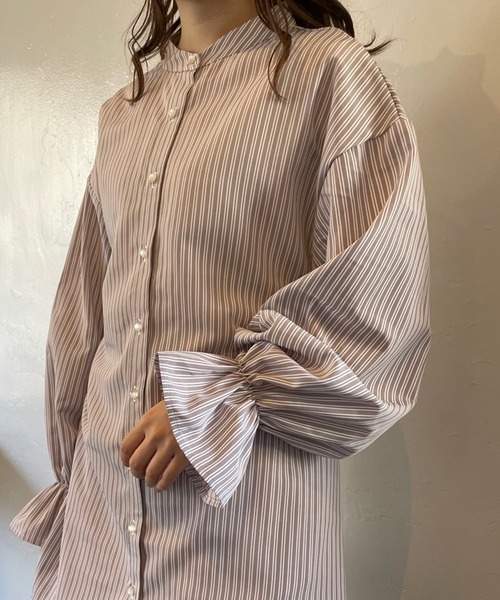 OLIVE des OLIVE（オリーブデオリーブ）の「タートルニット&チュニックset（Tシャツ/カットソー・レディース・ベージュ/オフホワイト/ミント・FREE）」の7枚目の写真