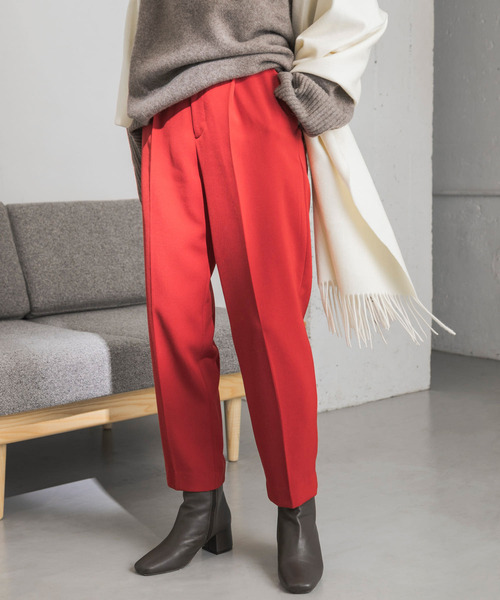 URBAN RESEARCH（アーバンリサーチ）の「ウール混タックカラーパンツ（その他パンツ・レディース・ベージュ系その他/ブルー/レッド・34/36/38）」の13枚目の写真