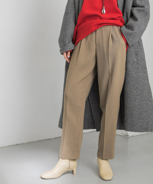 URBAN RESEARCH（アーバンリサーチ）の「ウール混タックカラーパンツ（その他パンツ・レディース・ベージュ系その他/ブルー/レッド・34/36/38）」の19枚目の写真