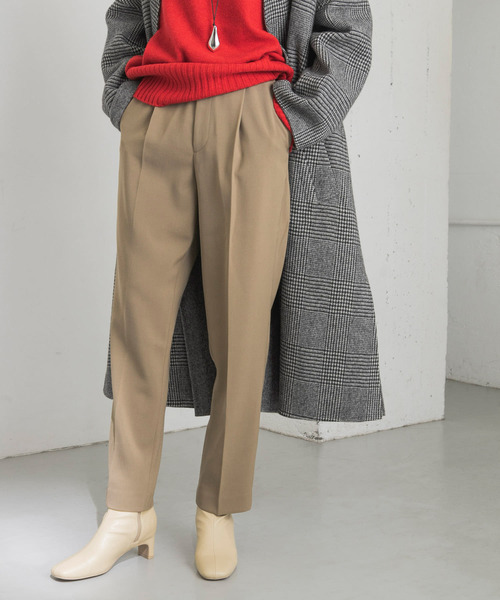 URBAN RESEARCH（アーバンリサーチ）の「ウール混タックカラーパンツ（その他パンツ・レディース・ベージュ系その他/ブルー/レッド・34/36/38）」の20枚目の写真