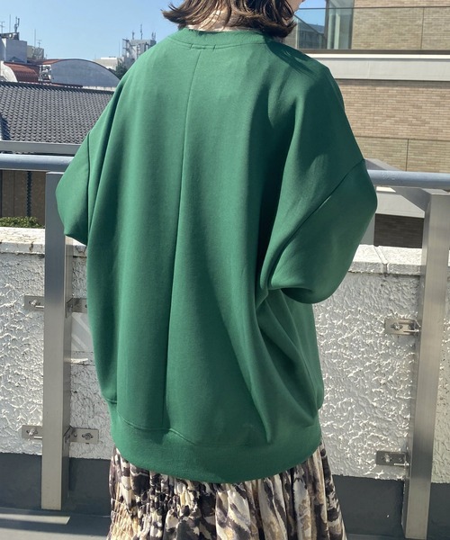 AS KNOW AS PINKY（アズノゥアズピンキー）の「BIGに伝えて想いをプルオーバー（スウェット・レディース・ホワイト/グレイッシュベージュ/グリーン/ブラック・FREE）」の7枚目の写真