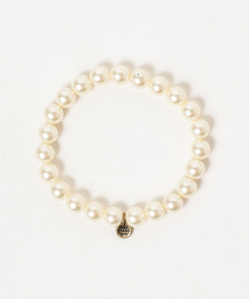 BEAMS BOY（ビームスボーイ）の「BEAMS BOY / 樹脂パール アンクレット 2P（アンクレット・レディース・ホワイト・ONE SIZE）」の4枚目の写真