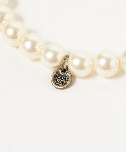 BEAMS BOY（ビームスボーイ）の「BEAMS BOY / 樹脂パール アンクレット 2P（アンクレット・レディース・ホワイト・ONE SIZE）」の6枚目の写真