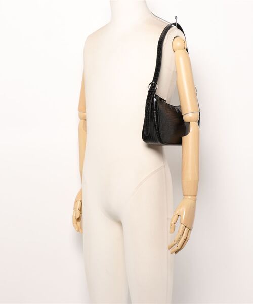MURUA（ムルーア）の「ソフトカーブミニBAG（ハンドバッグ・レディース・ブラック/アイボリー・FREE）」の7枚目の写真